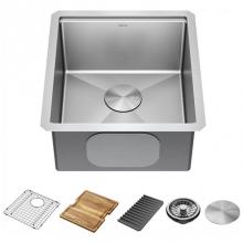 Delta Faucet 95B9032-17S-SS - Delta® Lorelai™ 17'' Workstation Bar Prep Kitchen Sink Undermount 16 Gauge Stainl