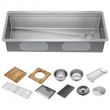 Delta Faucet 95BA132-45S-SS - Lorelai™ 45'' Workstation Kitchen Sink Undermount 16 Gauge Stainless Steel Single Bowl