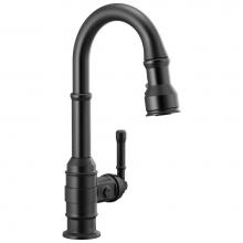 Delta Faucet 9990-BL-DST - Broderick™ Single Handle Pull-Down Bar/Prep Faucet
