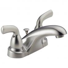 Delta Faucet B2510LF-SS - Foundations® Two Handle Centerset Bathroom Faucet