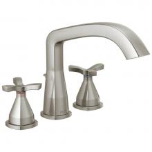 Delta Faucet T27766-SS - Stryke® Three Hole Roman Tub Trim