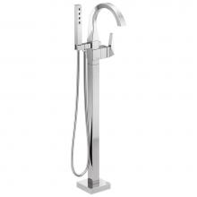 Delta Faucet T4746-FL - Trillian™ Single Handle Floor Mount Tub Filler Trim with Hand Shower