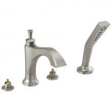 Delta Faucet T4756-SSLHP - Dorval™ Roman Tub with Hand Shower Trim - Less Handles