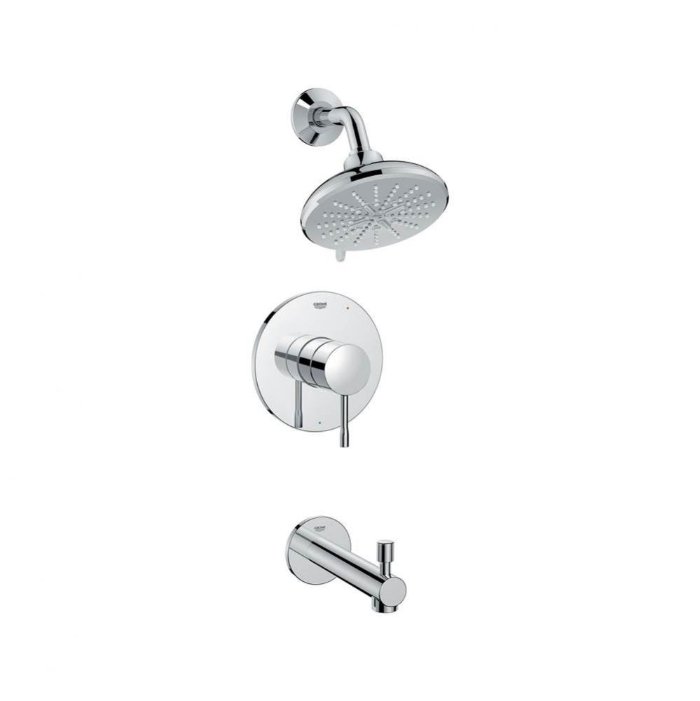 Essence Pressure Balance Valve Tub/Shower Combo