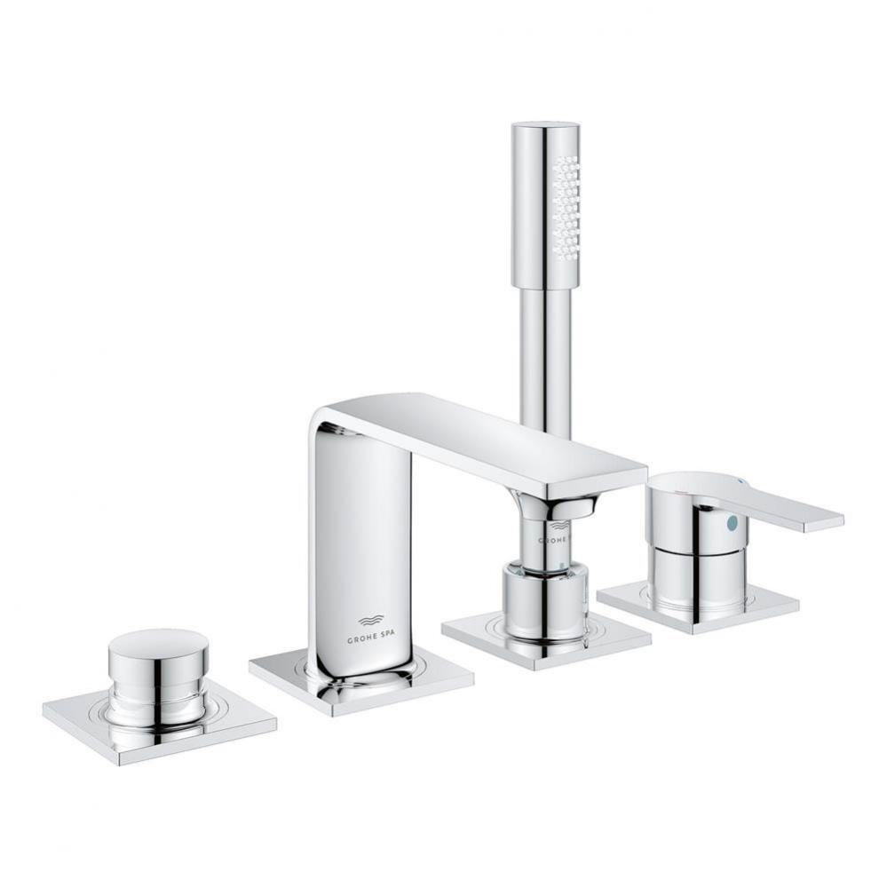 Allure 4-Hole Single-Handle Deck Mount Roman Tub Faucet with 1.75 GPM Hand Shower