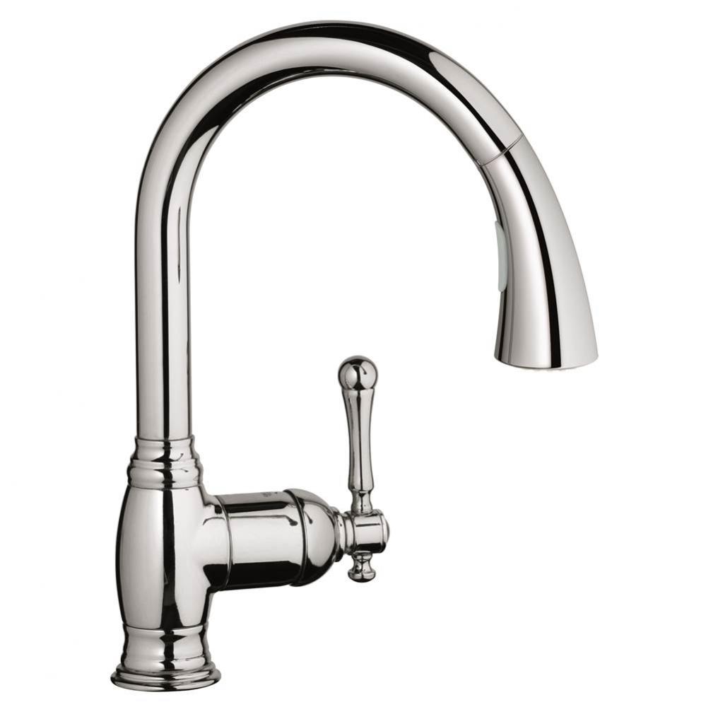 Single-Handle Pull Down Kitchen Faucet Dual Spray 1.75 GPM