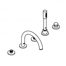 Grohe 25049003 - 5-Hole 2-Handle Deck Mount Roman Tub Faucet with 1.75 GPM Hand Shower