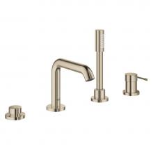 Grohe 19578BEA - 4-Hole Single-Handle Deck Mount Roman Tub Faucet with 1.75 GPM Hand Shower