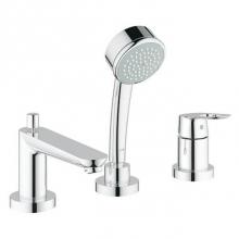 Grohe 19592000 - 3-Hole Single-Handle Deck Mount Roman Tub Faucet with 2.0 GPM Hand Shower