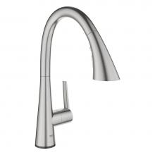 Grohe 30205DC2 - Single-Handle Pull Down Kitchen Faucet Triple Spray 1.75 GPM with Touch Technology