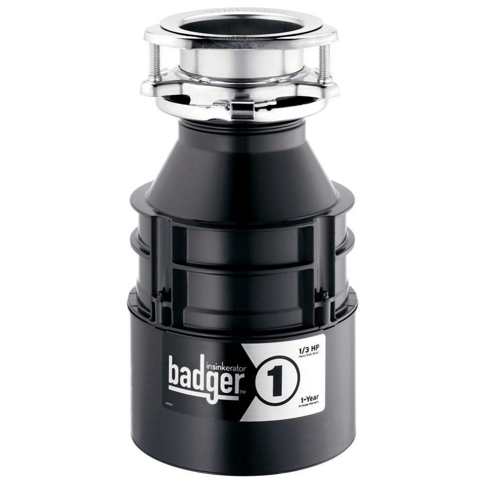 Badger 1 1/3 HP Food Waste Disposer - Model Number: BADGER 1