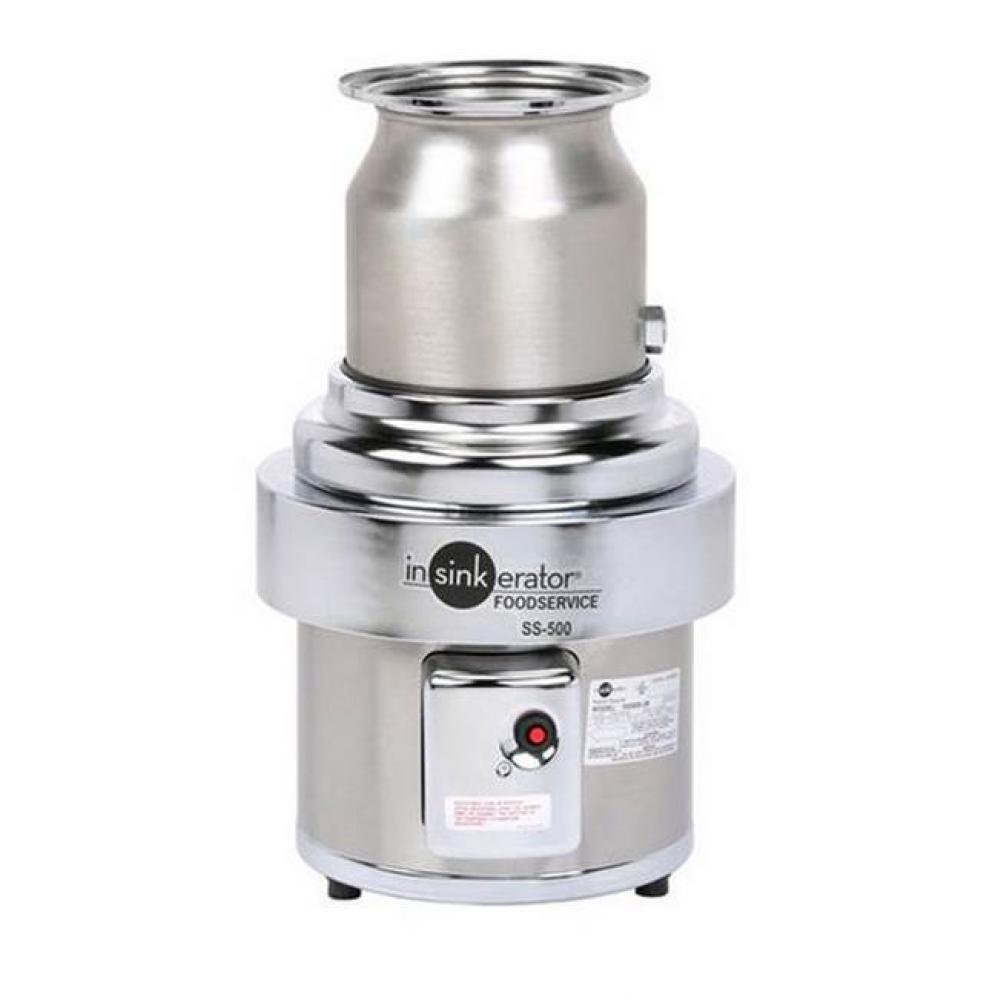 SS-500™ Disposer, basic unit only, 5 HP motor, stainless steel construction, includes mounting g