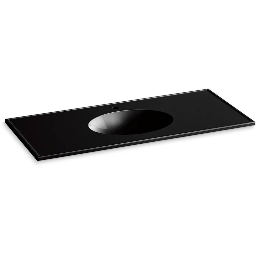 Ceramic/Impressions&#xae; 49&apos;&apos; Vitreous china vanity top with integrated oval sink