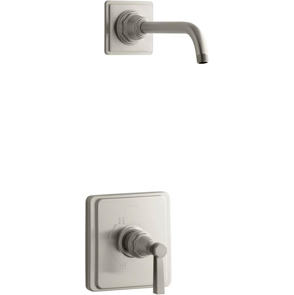 Pinstripe&#xae; Pure Rite-Temp&#xae; shower trim set with lever handle, less showerhead