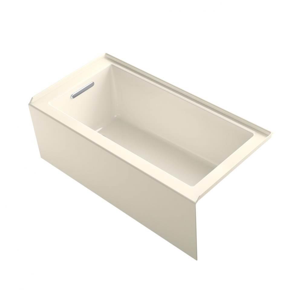 Underscore 60 In. x 30 In. Alcove Bath with Integral Apron, Integral Flange and Left-Hand Drain