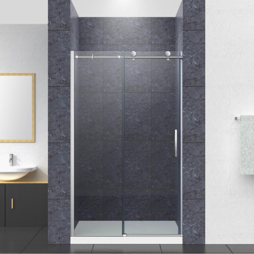 Composed&#xae; Sliding shower door, 78&apos;&apos; H x 56-1/8 - 59-7/8&apos;&apos; W, with 3/8&apo