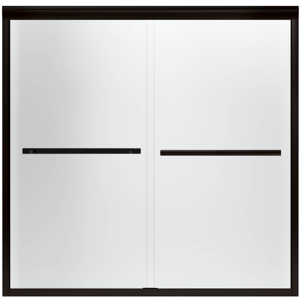 Gradient&#xae; Sliding bath door, 58-1/16&apos;&apos; H x 56-5/8 - 59-5/8&apos;&apos; W, with 1/4&