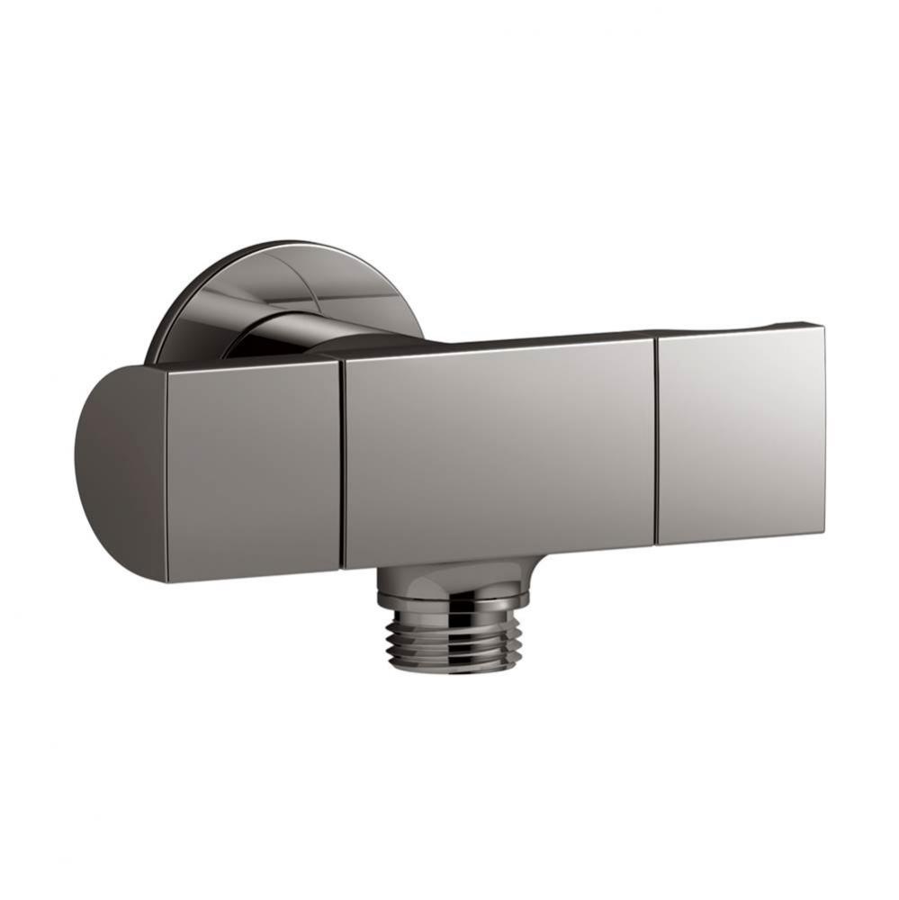 Exhale&#xae; wall-mount handshower holder with supply elbow and volume control