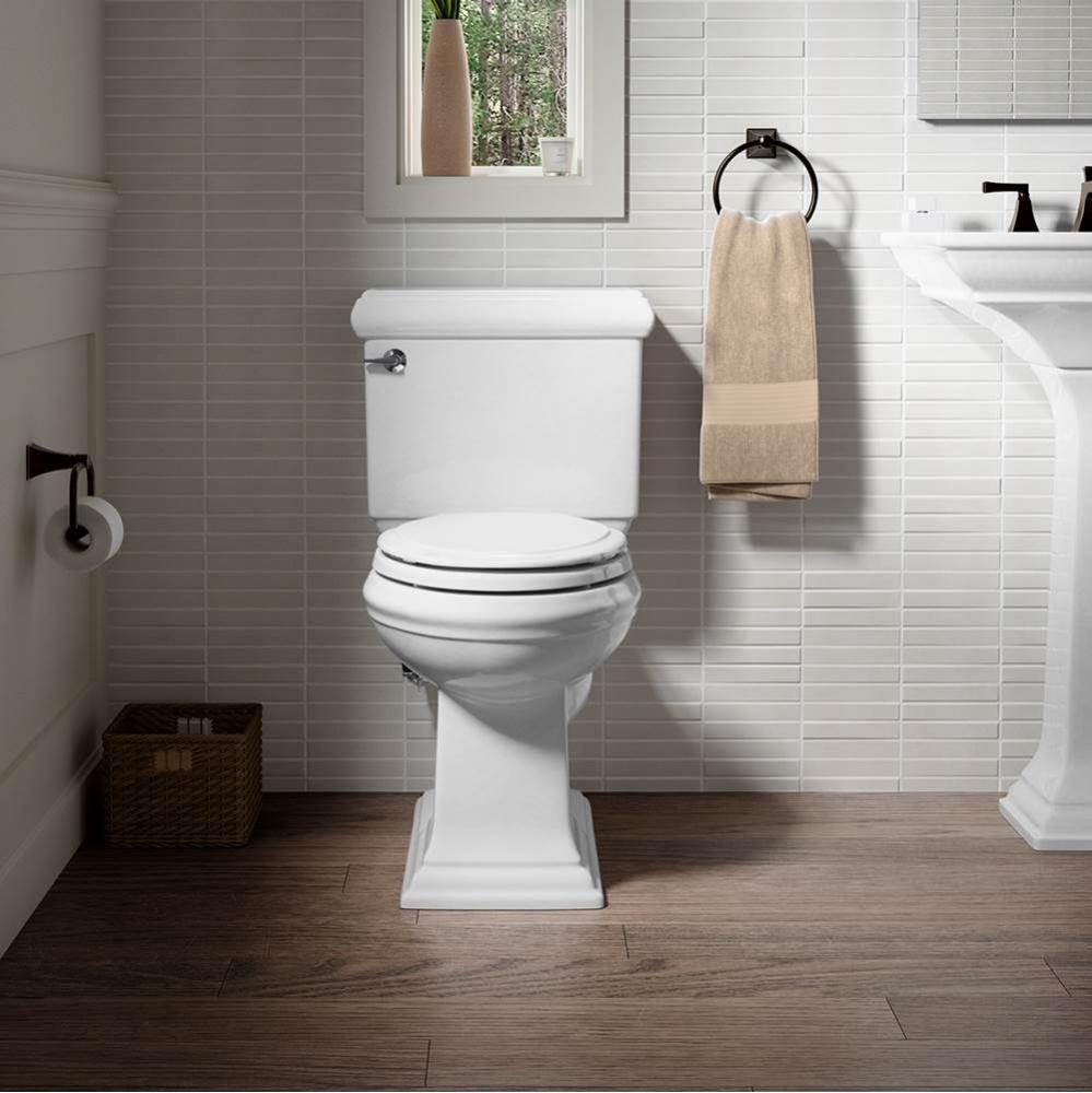 Memoirs Classic 2-Piece 1.6 GPF Single Flush Elongated Toilet in White with Rutledge Quiet Close T