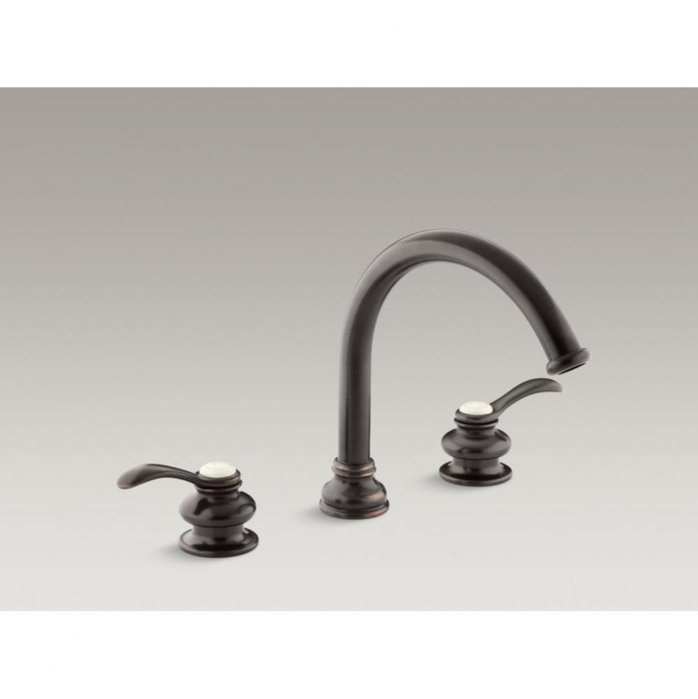 Fairfax&#xae; Deck-mount bath faucet trim with lever handles and traditional 8-7/8&apos;&apos; non