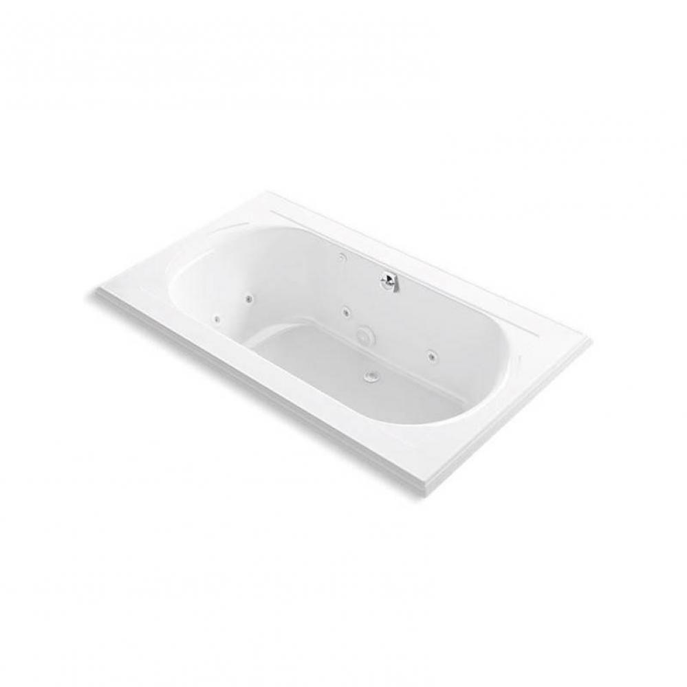 Memoirs&#xae; 72&apos;&apos; x 42&apos;&apos; drop-in whirlpool bath with center rear drain