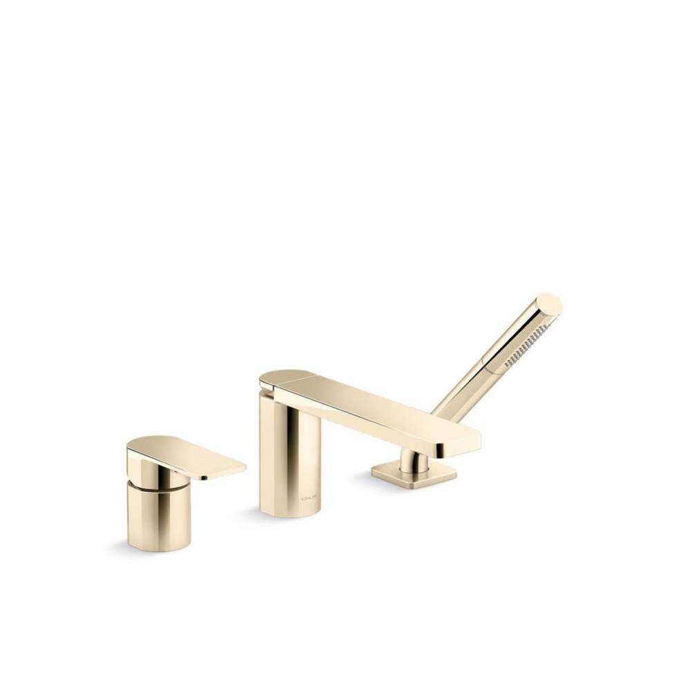 Parallel&#xae; Deck-mount bath faucet with handshower