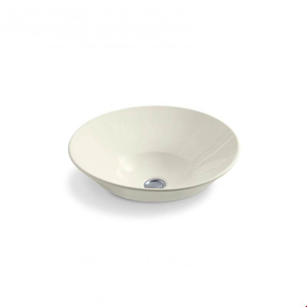 Conical Bell&#xae; vessel or wall-mount bathroom sink with glazed underside