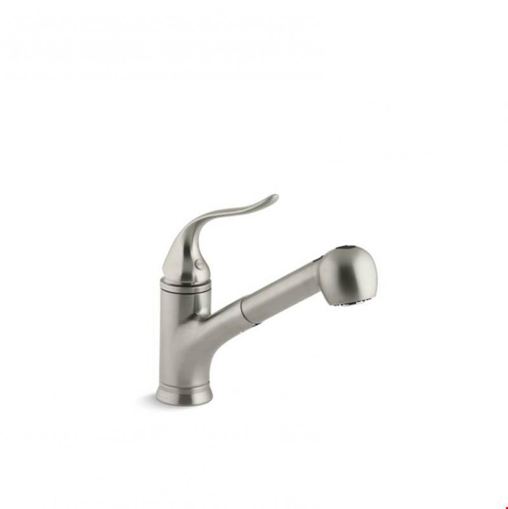 Coralais&#xae; single-hole or three-hole kitchen sink faucet with pull-out matching color sprayhea