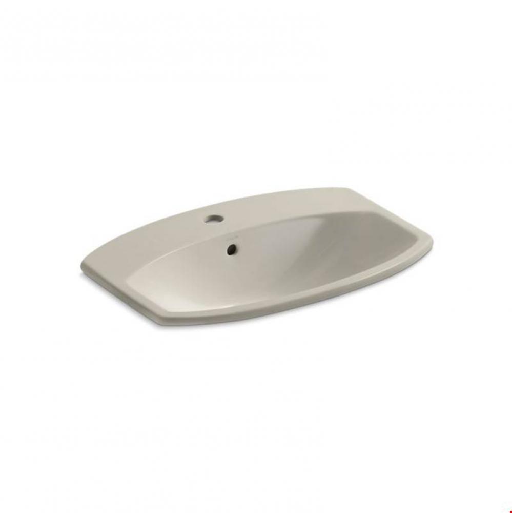 Cimarron&#xae; Drop-in bathroom sink with single faucet hole
