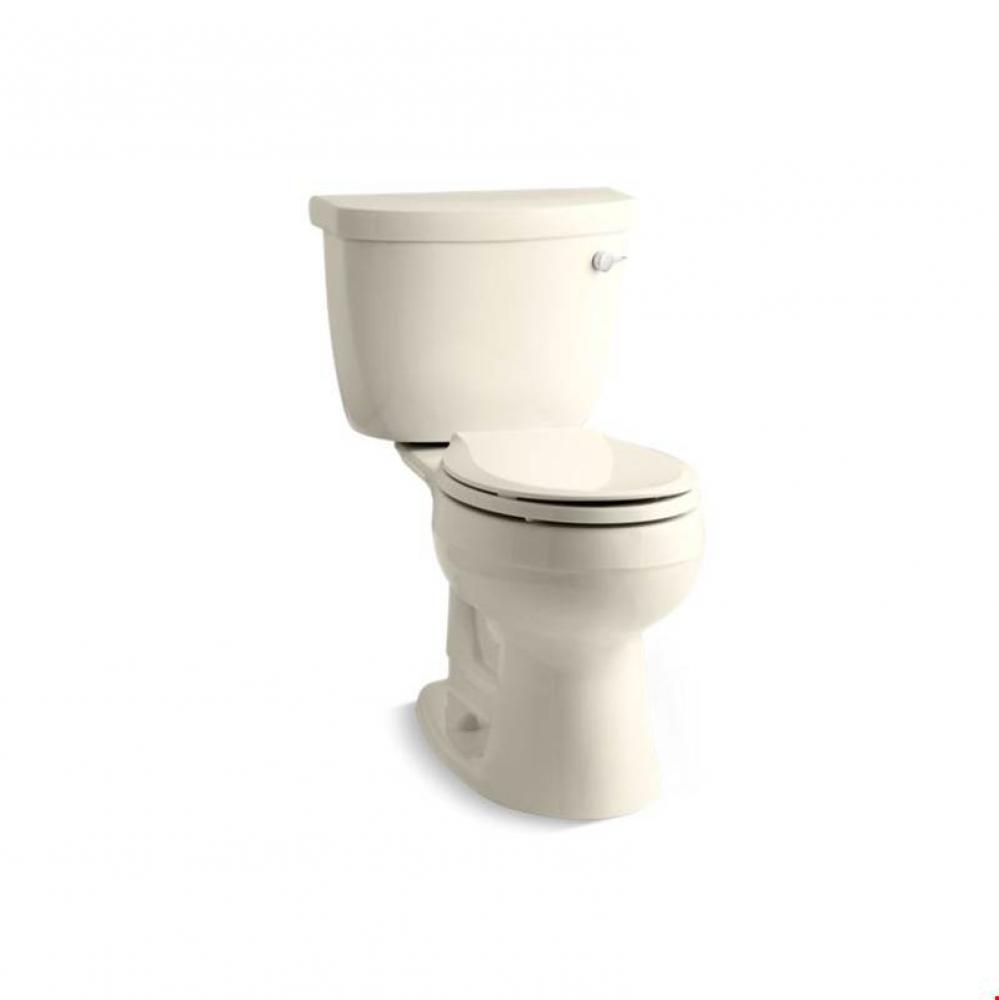 Cimarron&#xae; Comfort Height&#xae; two-piece round-front 1.28 gpf toilet with Insuliner&#xae; tan