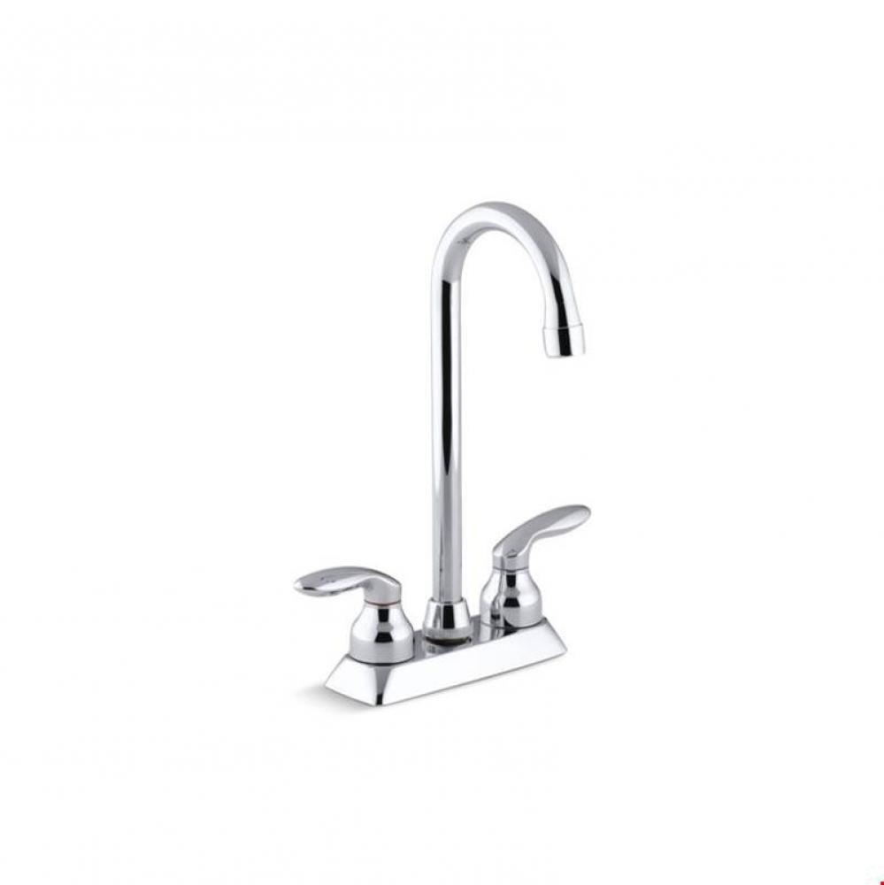 Coralais&#xae; two-hole centerset bar sink faucet with lever handles