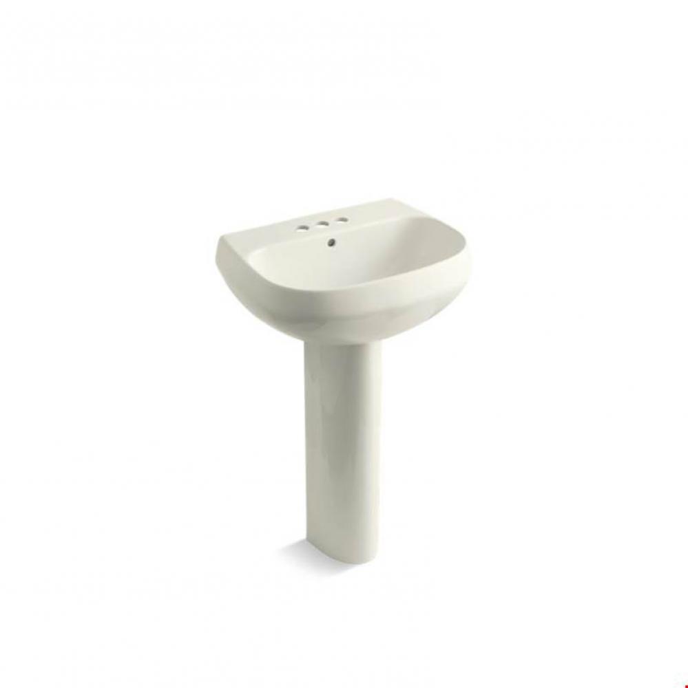 Wellworth&#xae; Pedestal bathroom sink with 4&apos;&apos; centerset faucet holes