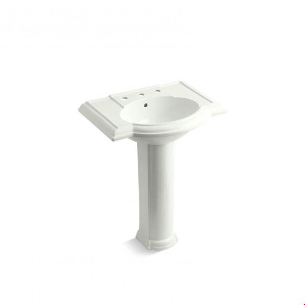 Devonshire&#xae; 27&apos;&apos; pedestal bathroom sink with 8&apos;&apos; widespread faucet holes