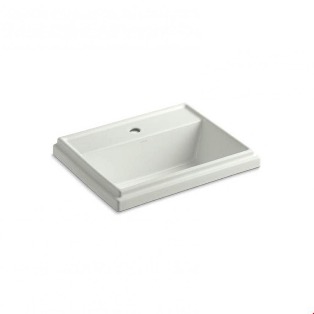 Tresham&#xae; Rectangle Drop-in bathroom sink with single faucet hole