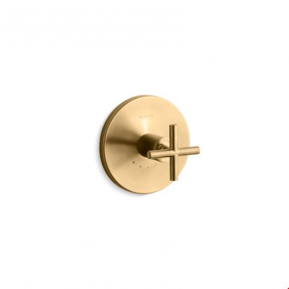 Purist&#xae; Valve trim with cross handle for thermostatic valve, requires valve