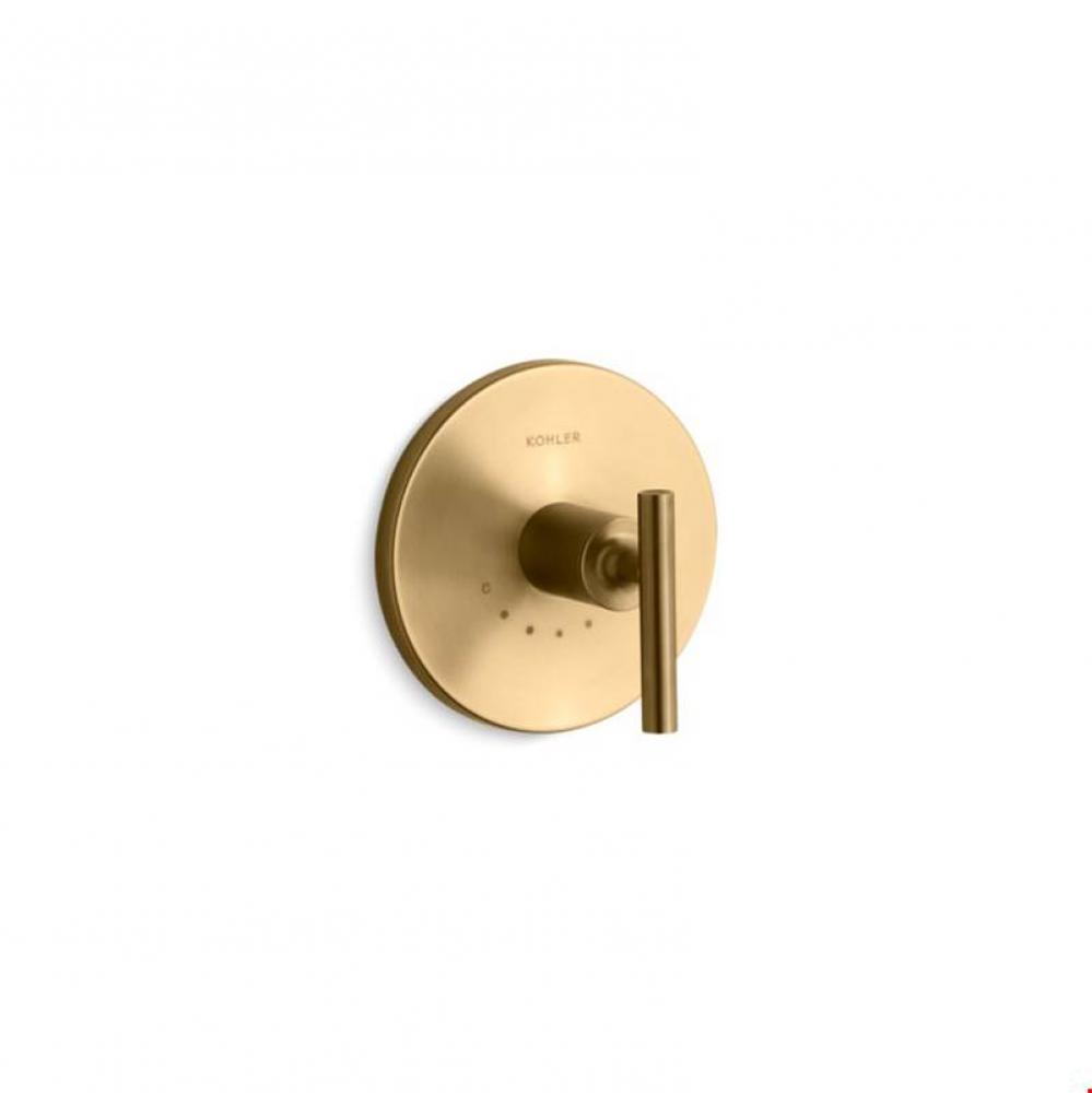 Purist&#xae; Valve trim with lever handle for thermostatic valve, requires valve