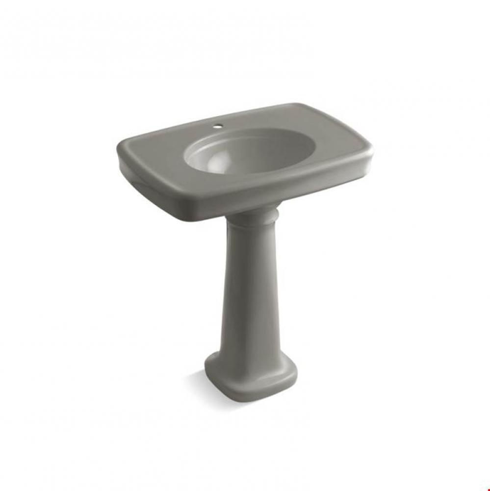 Bancroft&#xae; 30&apos;&apos; pedestal bathroom sink with single faucet hole