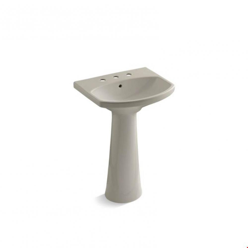 Cimarron&#xae; Pedestal bathroom sink with 8&apos;&apos; widespread faucet holes