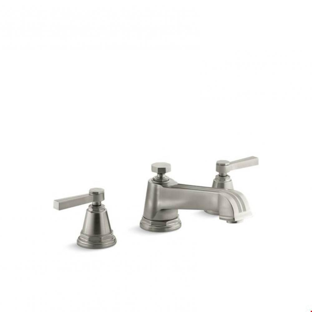 Pinstripe&#xae; Deck-mount bath faucet trim for high-flow valve with lever handles, valve not incl