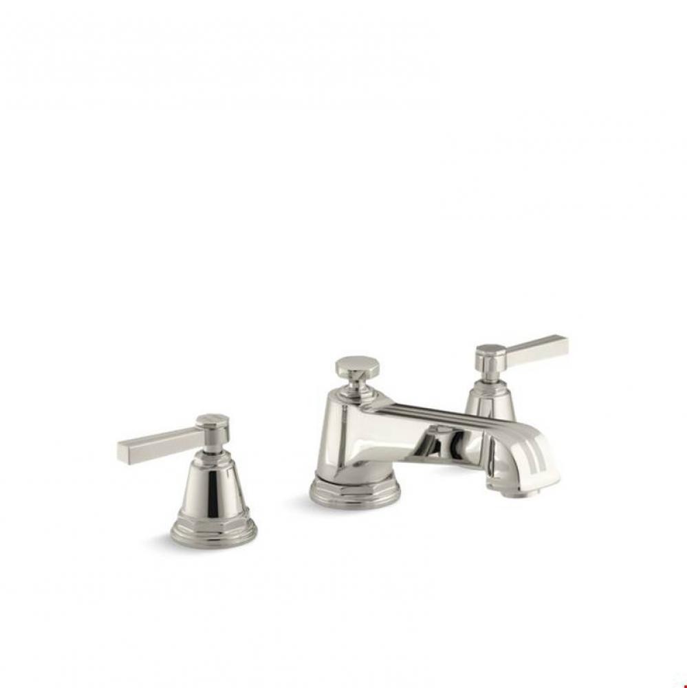 Pinstripe&#xae; Deck-mount bath faucet trim for high-flow valve with lever handles, valve not incl