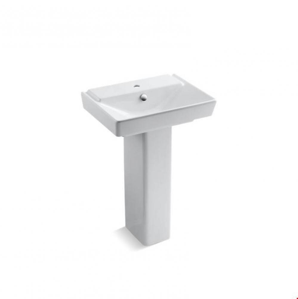 R&#xea;ve&#xae; 23&apos;&apos; pedestal bathroom sink with single faucet hole