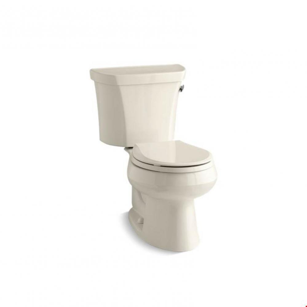 Wellworth&#xae; Two-piece round-front 1.6 gpf toilet with right-hand trip lever and tank cover loc