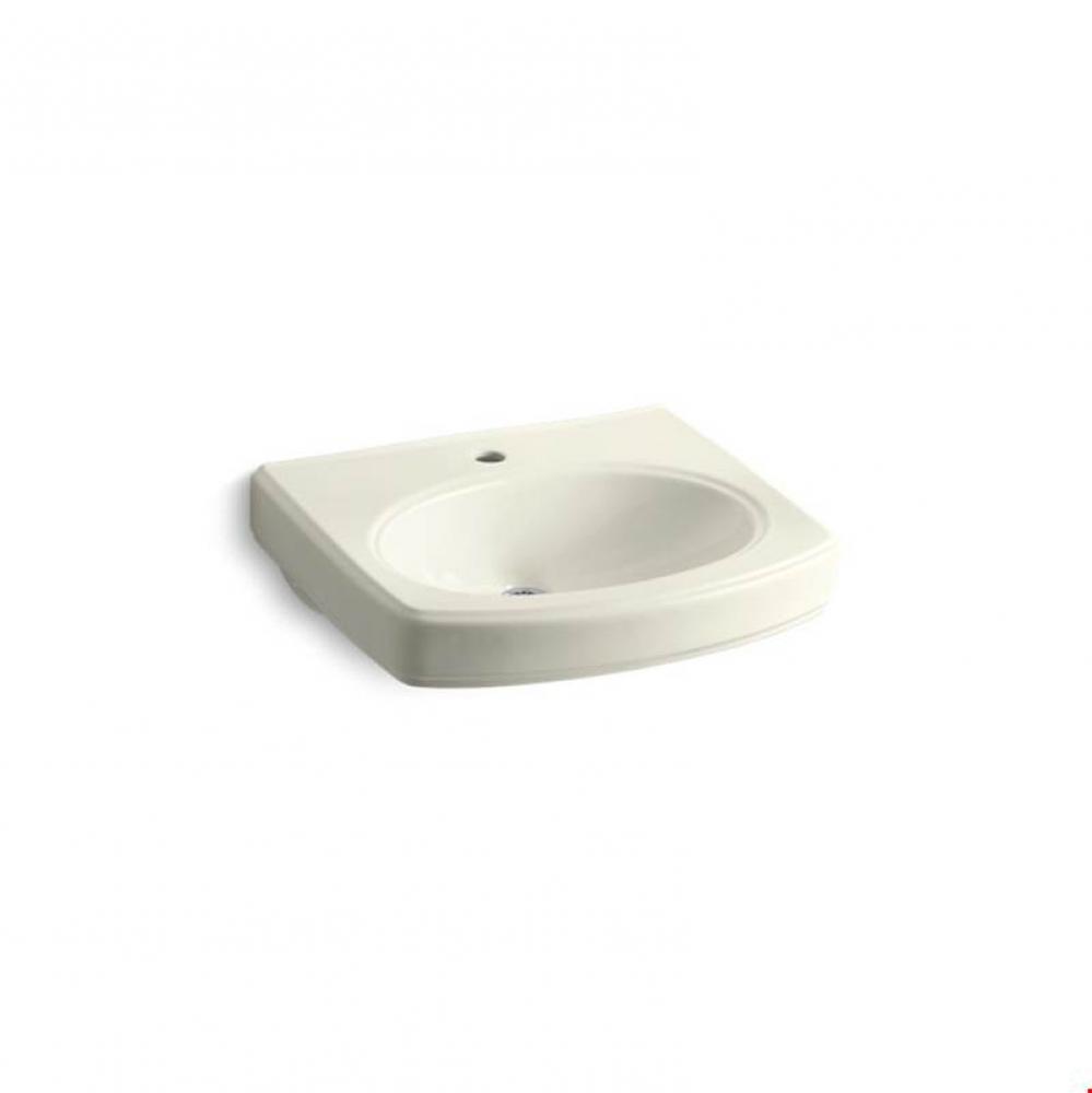Pinoir&#xae; Bathroom sink basin with single faucet hole
