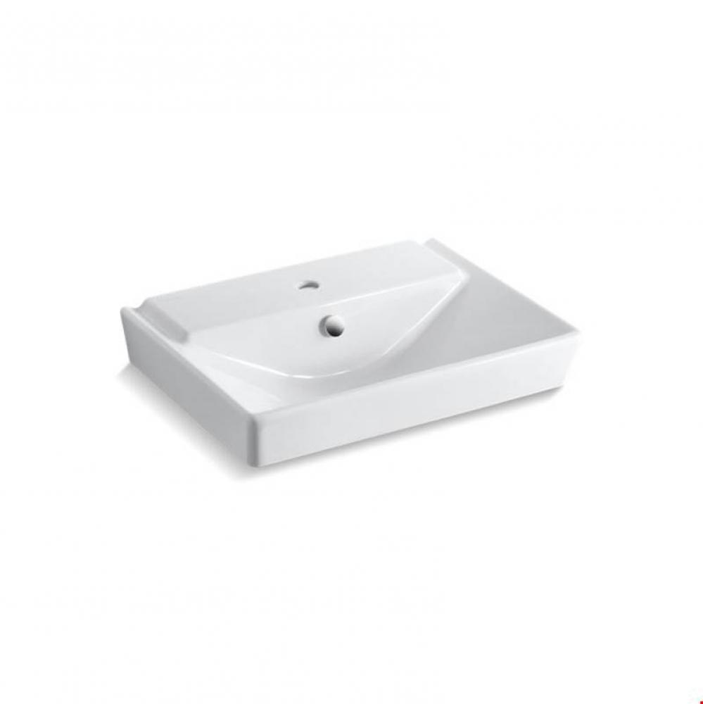 R&#xea;ve&#xae; 23&apos;&apos; pedestal bathroom sink basin with single faucet hole