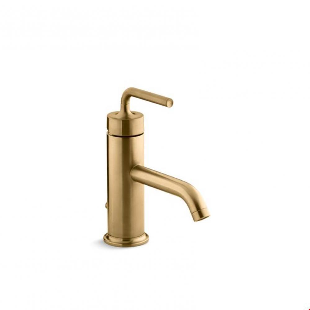 Purist&#xae; Single-handle bathroom sink faucet with straight lever handle