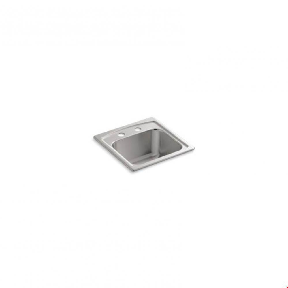 Toccata™ 15&apos;&apos; x 15&apos;&apos; x 7-11/16&apos;&apos; top-mount bar sink with 2 faucet