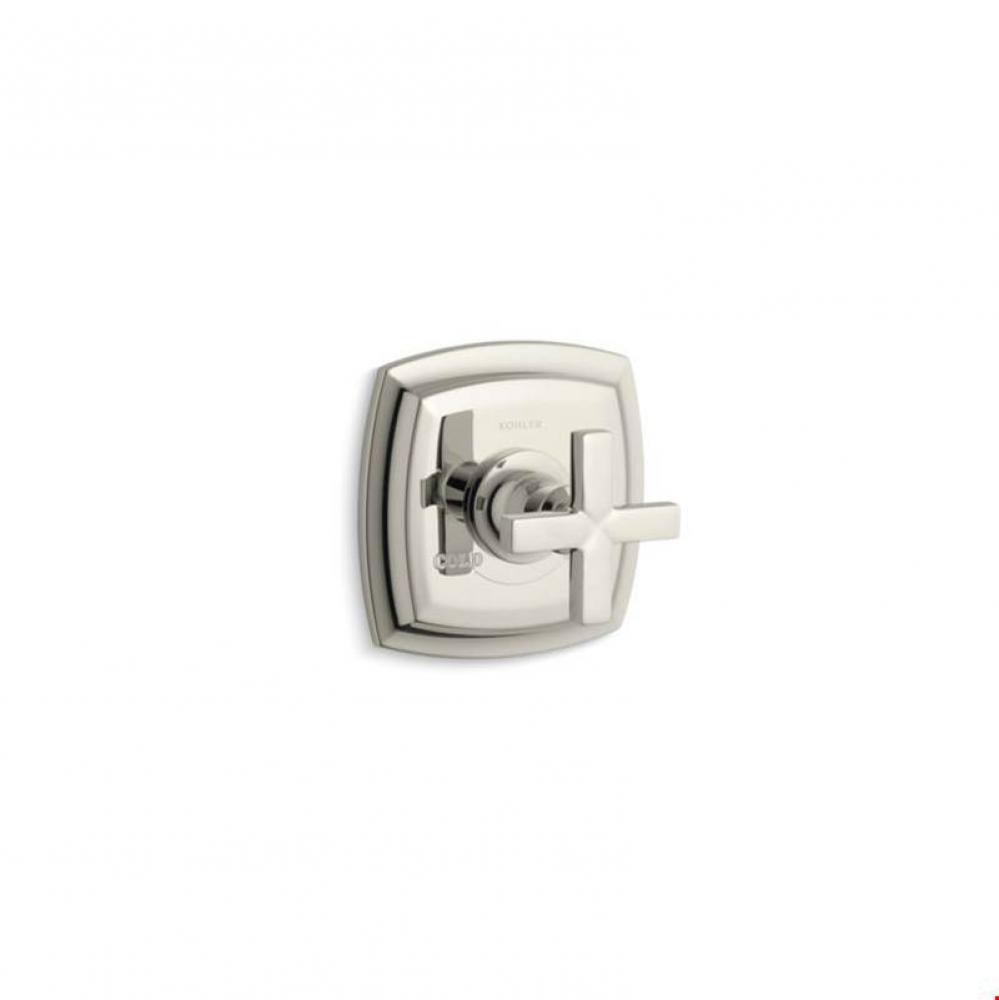 Margaux&#xae; Valve trim with cross handle for thermostatic valve, requires valve
