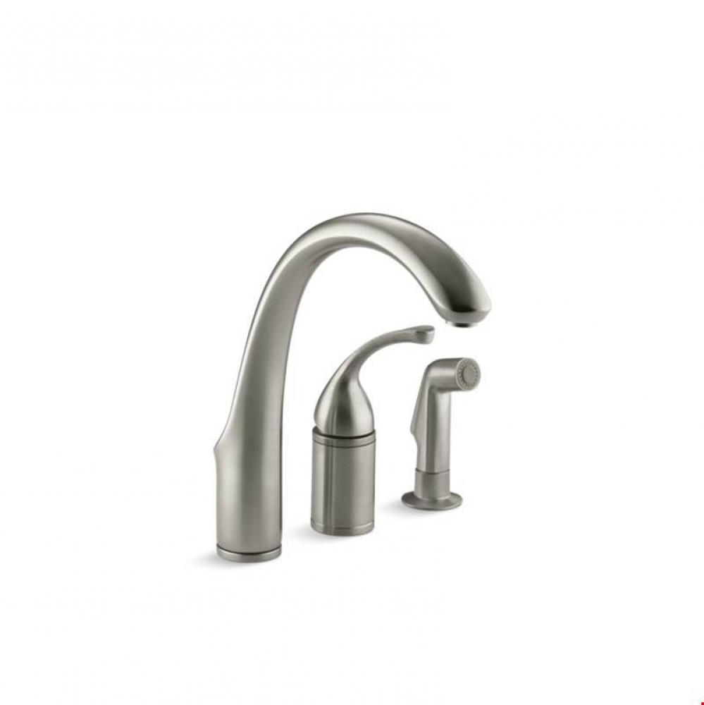 Forte&#xae; 3-hole remote valve kitchen sink faucet with 9&apos;&apos; spout with matching finish