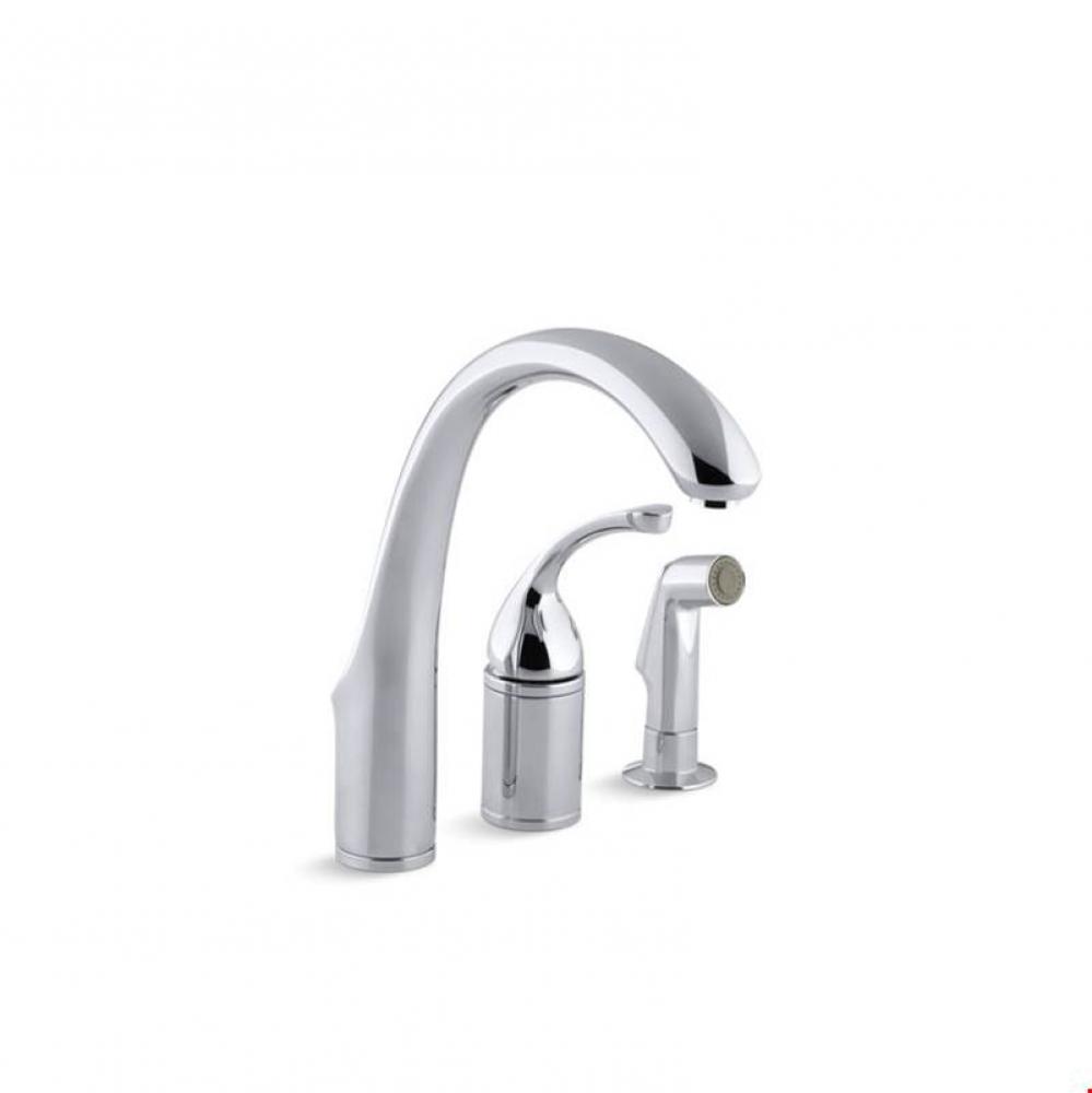 Forte&#xae; 3-hole remote valve kitchen sink faucet with 9&apos;&apos; spout with matching finish