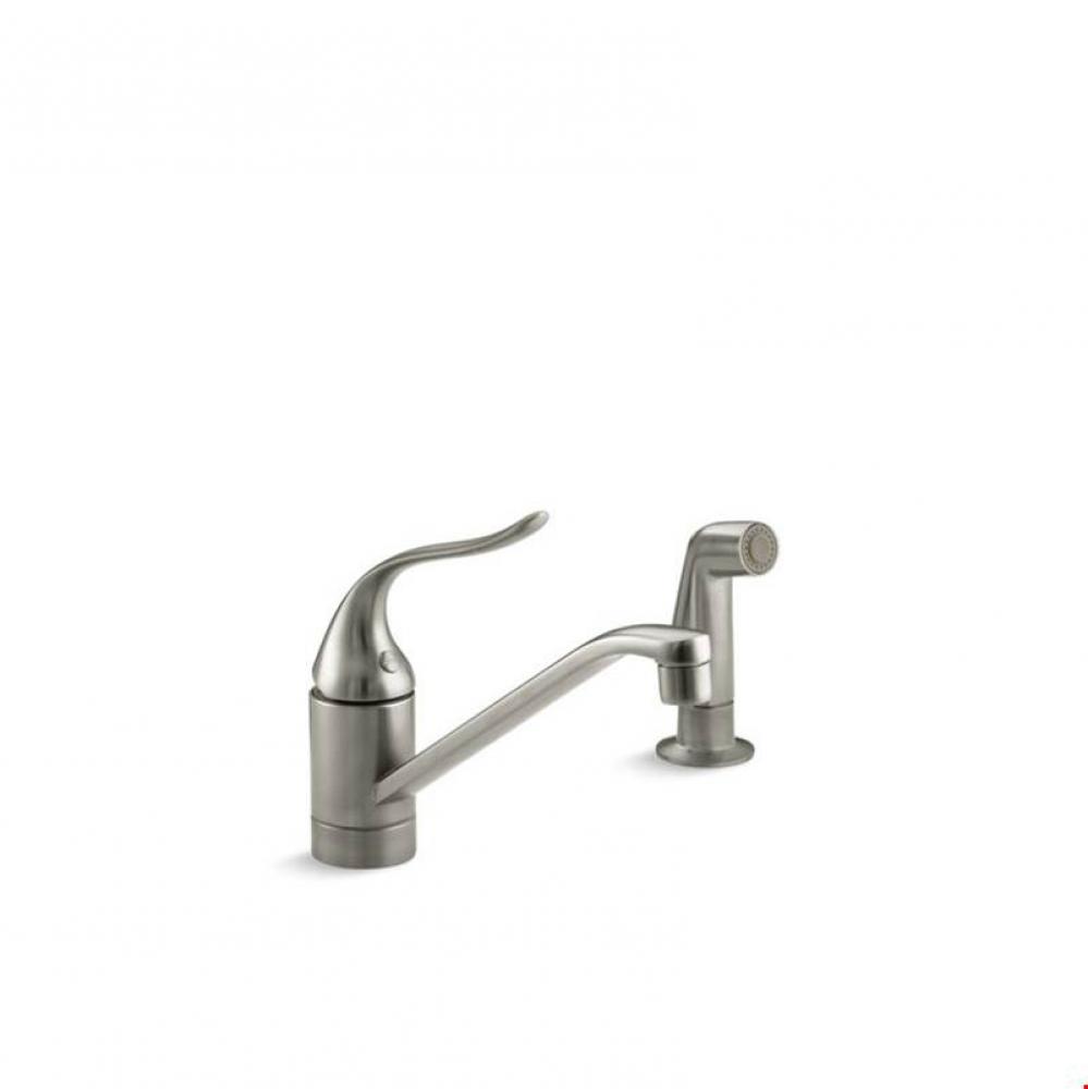 Coralais&#xae; two-hole kitchen sink faucet with 8-1/2&apos;&apos; spout, matching finish sidespra